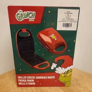 Dr. Seuss The Grinch Grilled Cheese Panini Sandwich Maker Non Stick NEW!