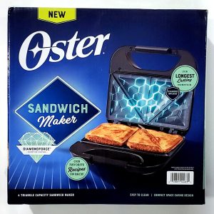 Oster Sandwich Maker Diamondforce Nonstick Coating Easy To Clean Compact