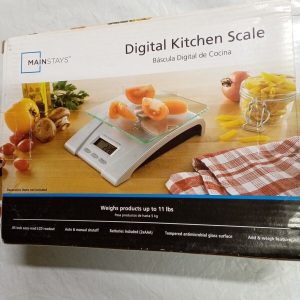 MAINSTAYS Digital Kitchen Scale (SILVER)