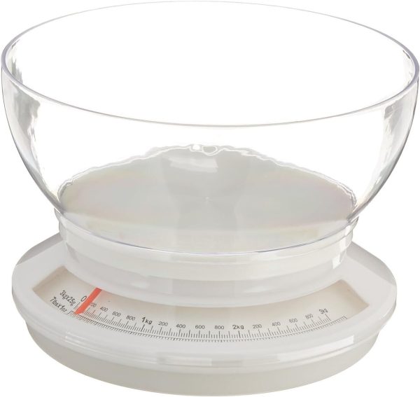 Mainstays Kitchen Scale 33652 Weighs Up To 7 Pounds Removable Bowl Included