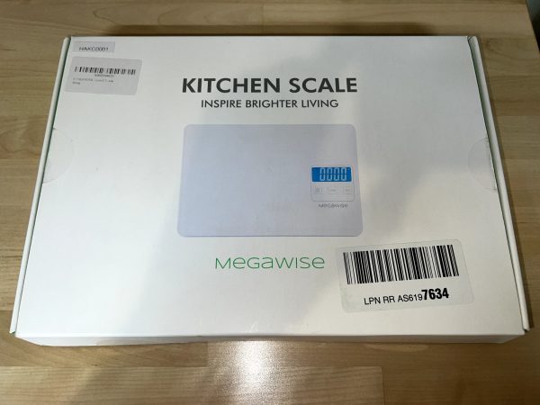 MegaWise Precision Food Scale 33lb Waterproof Rechargeable Digital Kitchen Scale