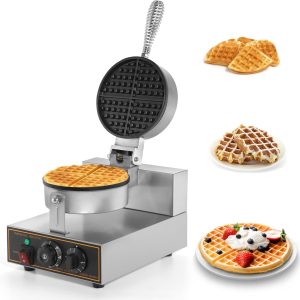 Waffle Maker Commercial Waffle Maker Machine 110V 1200W Non-Stick Waffle Iron Ma