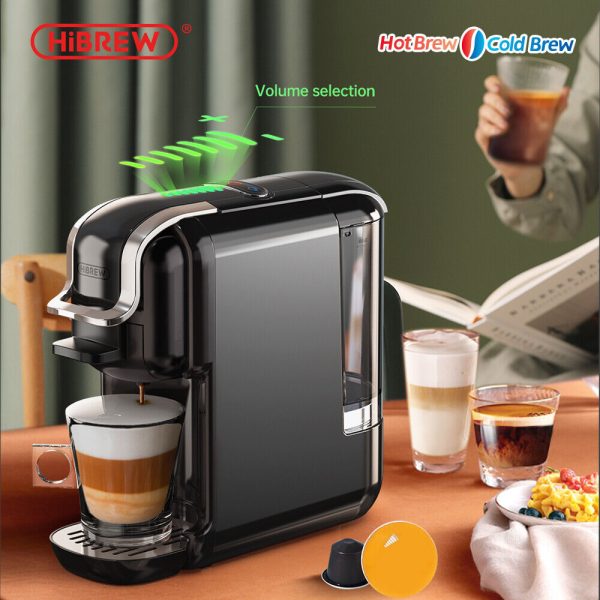 HiBREW 5 in 1 Multiple Capsule Expresso Coffee Machine Hot/Cold DG Cappuccino