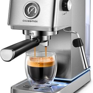 20 BAR Compact Espresso Cappuccino Machine Maker w/ Milk Frother Wand *5395D1N