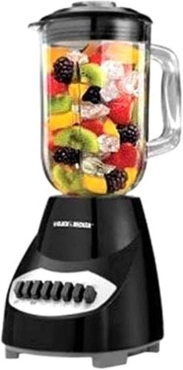 10-Speed Countertop Blender, BL2010BP, 6-Cup Plastic Jar, Dishwasher-Safe, Stain