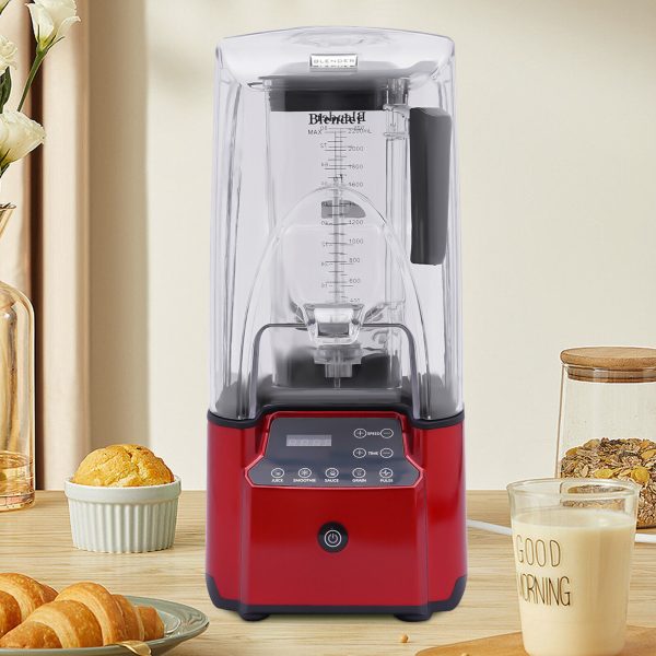 Commercial Blender Countertop Blender Timer High Power Soundproof Blender