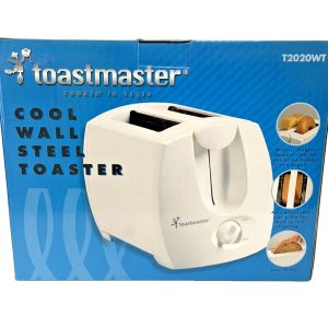 Toastmaster Cool Wall Steel Toaster – T2020WT White (24 – Slice)