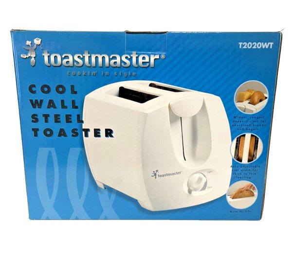 Toastmaster Cool Wall Steel Toaster – T2020WT White (24 – Slice)