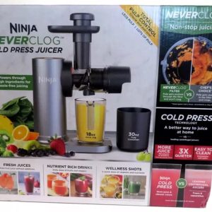 Ninja NeverClog Cold Press Juicer Stainless Steel JC151 X fruit veg SEALED✅‼️