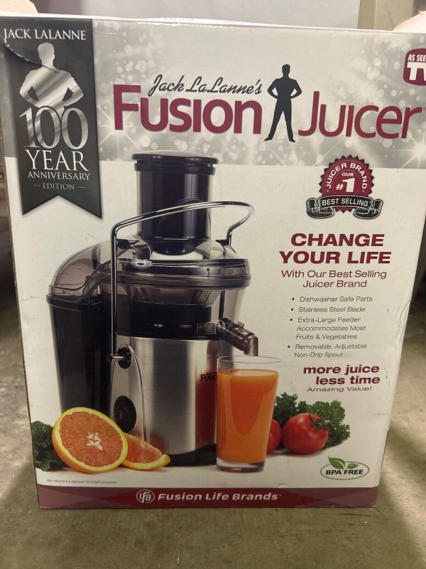 Jack LaLanne  Fusion Juicer – Stainless Steel 100yr anniversary edition