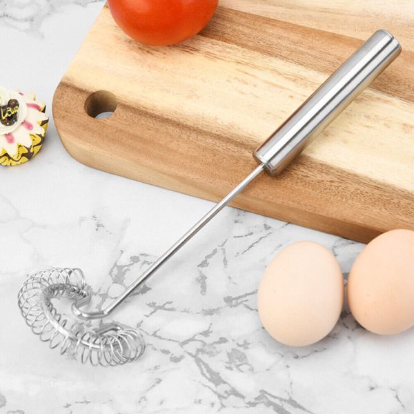 2Pcs Stainless Steel Portable Metal Decorative Whisk,egg Whisk Home