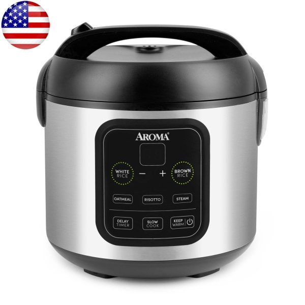 8-Cup (Cooked)/2 Qt Rice Cookers Digital Rice & Grain Multicooker Programmable