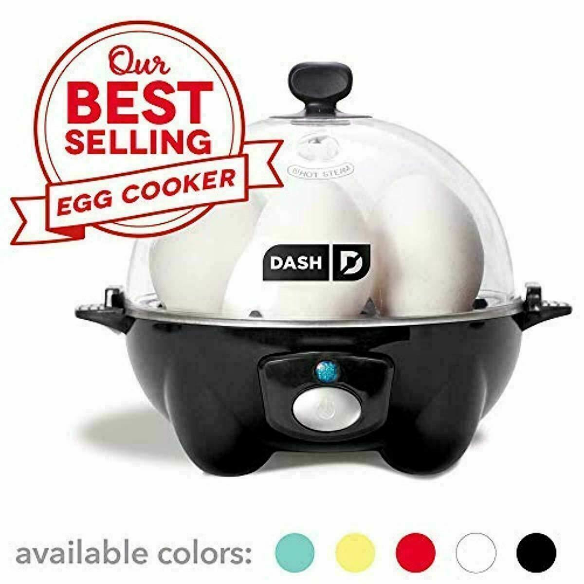 Dash Rapid Egg Cooker 6 Egg Capacity Electric Hard Boiled Pouched Scrambled BLCK