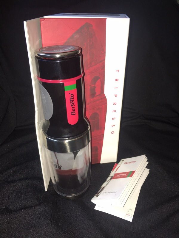 Barsetto Portable  Italian Espresso Coffee Machine Tripresso Camp Prepper