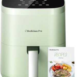 Air Fryer, Beelicious 8-In-1 Smart Compact 4QT Air Fryers, Shake Reminder,450°F