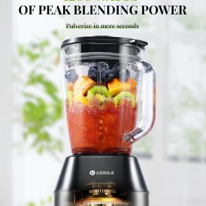 Professional Countertop Fruit Blender 1200W Juicer Smoothie Mixer 52oz Glass Jar