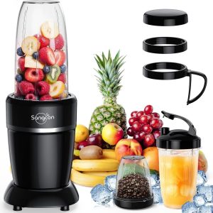 Stylish 1000W Personal Blender with Accessories – Perfect for Health Lovers