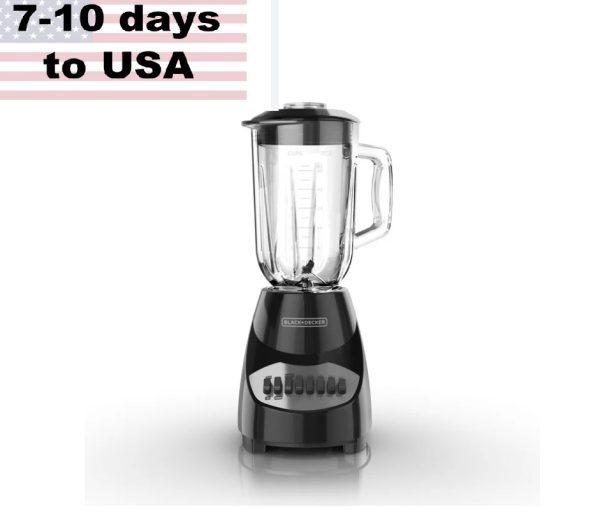 BLACK+DECKER 10-Speed Countertop Blender, BL2010BG, 6-Cup Glass Jar, Dishwasher-