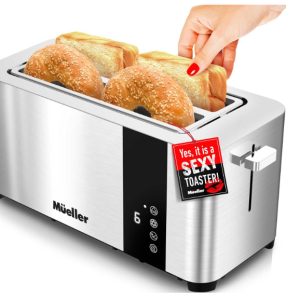 Mueller UltraToast Full Stainless Steel Toaster 4 Slice