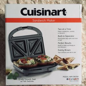 Cuisinart Non Stick Sandwich Maker (Gray) New In Box * Gift Ready