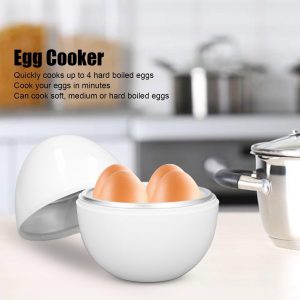 Hard Boiled Egg Cooker 4 Eggs Capacity Compact Design ABS Material Egg Shape