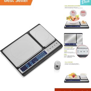 Versatile Precision Dual Platform Kitchen Scale – Multifunctional – 10kg x 0.01g