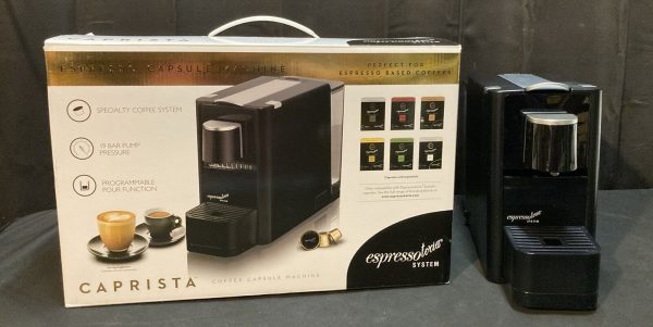 Espressotoria Caprista Espresso Machine, New in Box, Black (CMMCXS735BM)