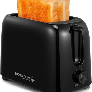 2-Slice Toaster with 6 Browning Control Settings, Black – Great to Toast Bread,