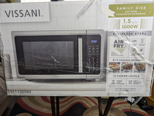 Vissani White Countertop Microwave Oven  And Air Fryer