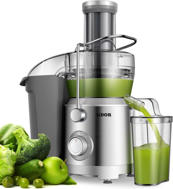 1300W 【Extra Large】 Juicer Machines with Larger 3.2” Feed Chute, Titanium Enhanc