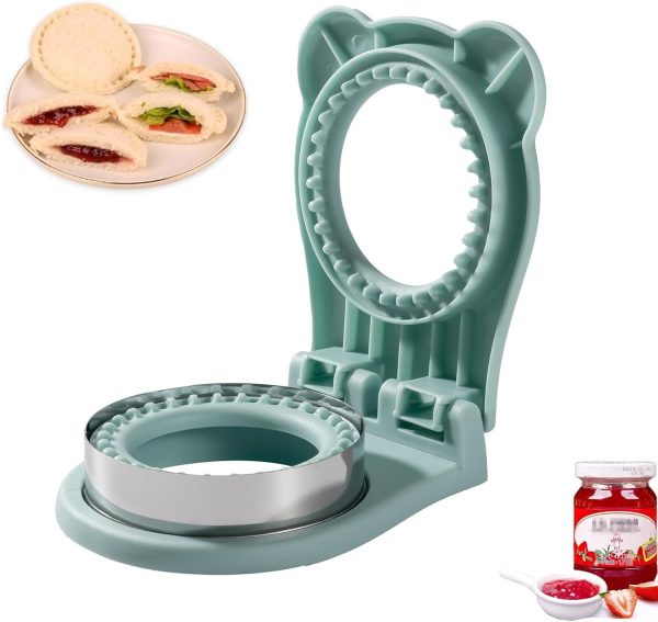 Uncrustable Sandwich Maker,Sandwiches Pocket Circle Shape 3.7Inch Sandwich Cutte