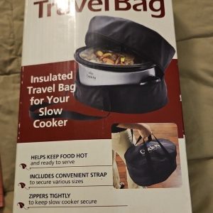 Crock-Pot Travel Bag for 4 To 7-Quart Slow Cookers, Black