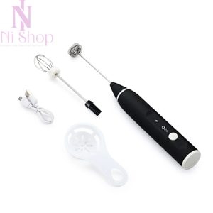 Milk Coffee Frother USB Chargeable Egg Beater Electric Blender Portable Mixer AU