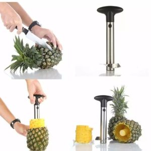 Stainless Steel Pineapple Corer Slicer Peeler For Diced Fruit Rings