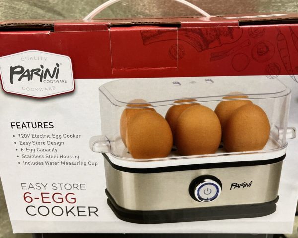 Parini Cookware Easy Store 6-Egg Cooker 120V Stainless Steel – New Sealed Box