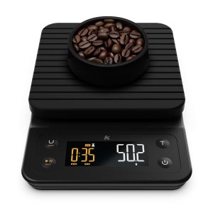 Digital Coffee Scale 0.1G Precision with Timer 3KG Non-Slip Kitchen Scale Pou