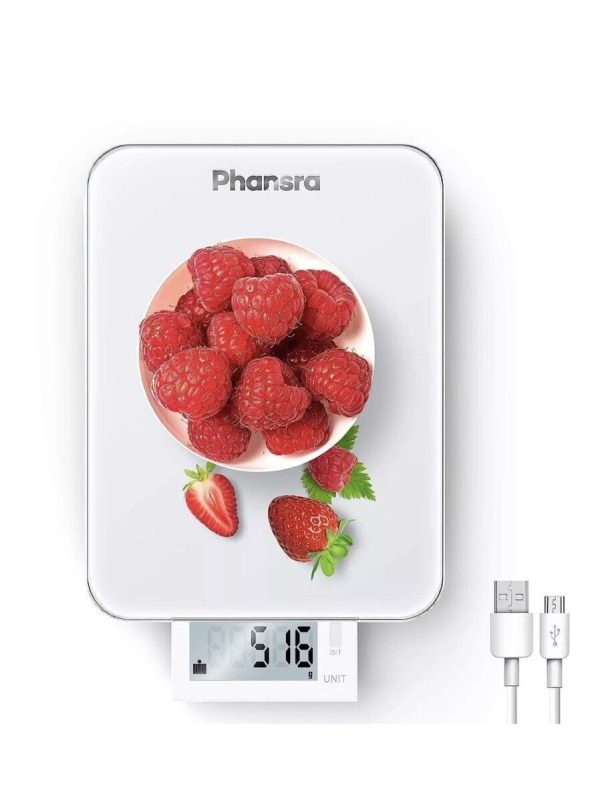 Max 22lb Rechargeable Digital Kitchen Scale FREE SHIPPING