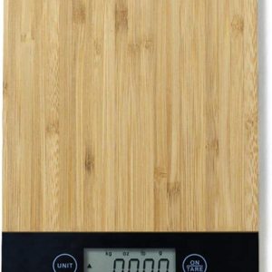 Digital Kitchen Scale,Bamboo Food Kitchen Scale Electronic LCD Screen Display