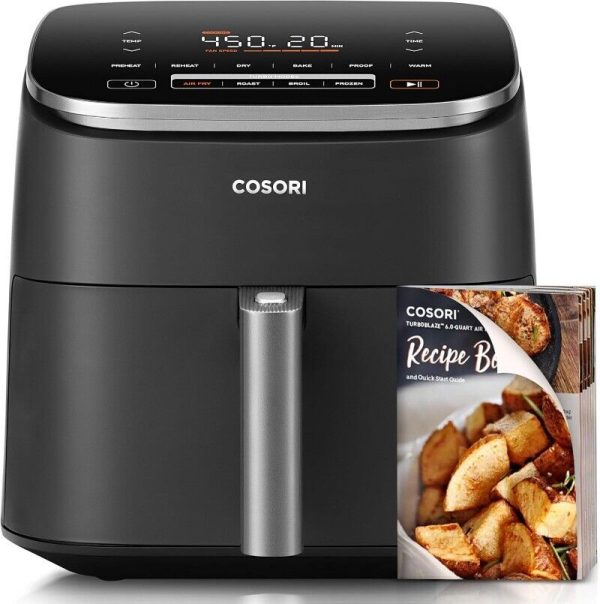 Air Fryer 9-in-1 95% Less Oil 5 Fan Speeds W/ 450F for Crispy Roast Bake Frozen