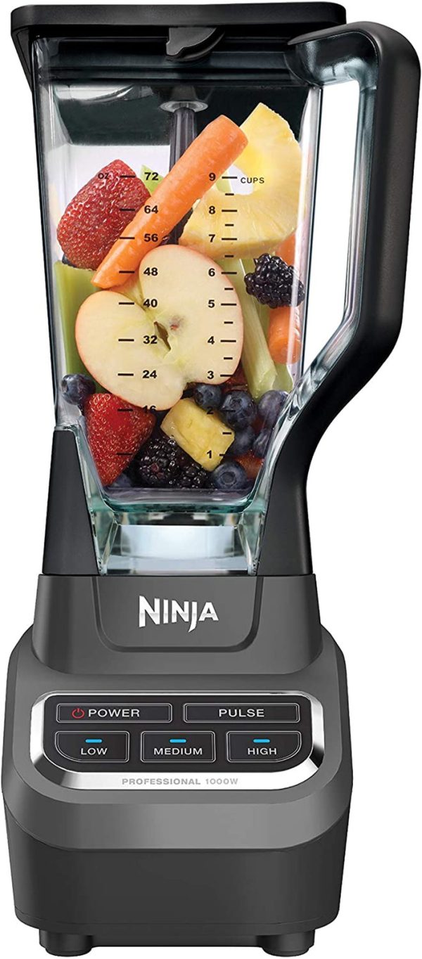 Ninja BL610 Professional 72 Oz Countertop 1000-Watt Base and Total Crushing Tech