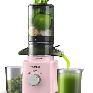 Juicer Machines, TUUMIIST Cold Press Juicer with 4.25” Large Feed Chute Fit Who