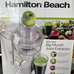 Hamilton Beach 67702 800W Big Mouth Juice Extractor – White,  NIB