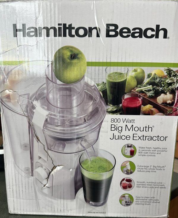 Hamilton Beach 67702 800W Big Mouth Juice Extractor – White,  NIB