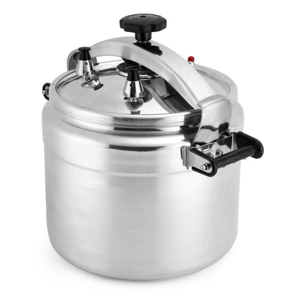 Fulgutonit Clamp On Pressure Cooker, 26 Quart Aluminum Pressure Cooker w/Ultra S