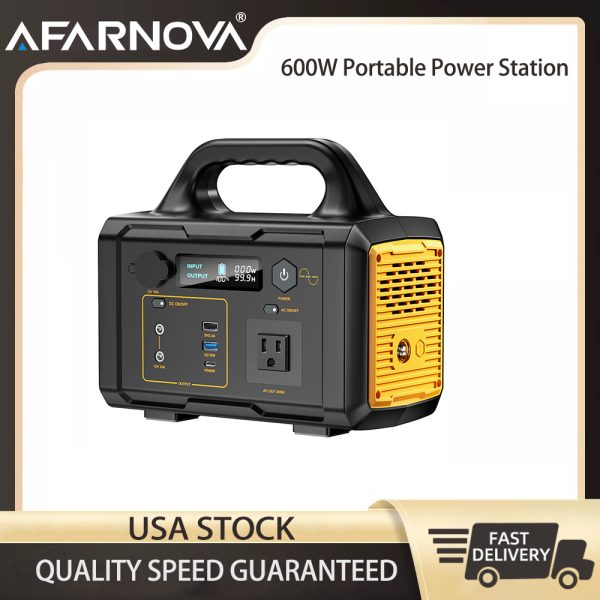 AFARNOVA Portable Power Station 600W 673Wh Generator for indoor and outdoor 2