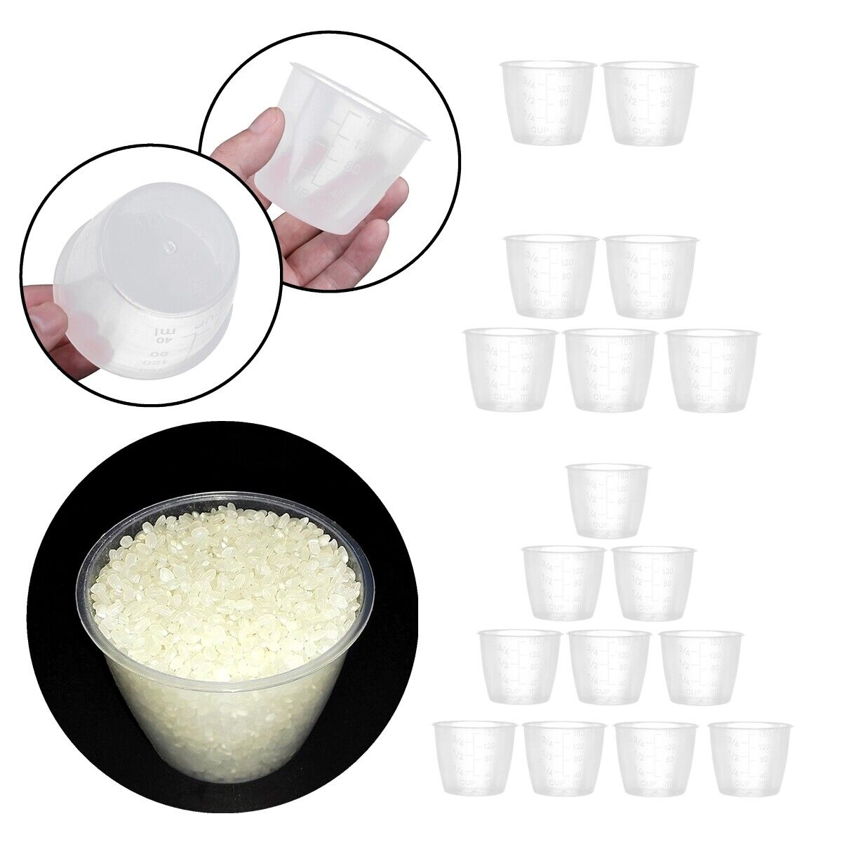 Renvena Plastic measuring cups within rice cookers 2/5/10Pcs,replacement cup US