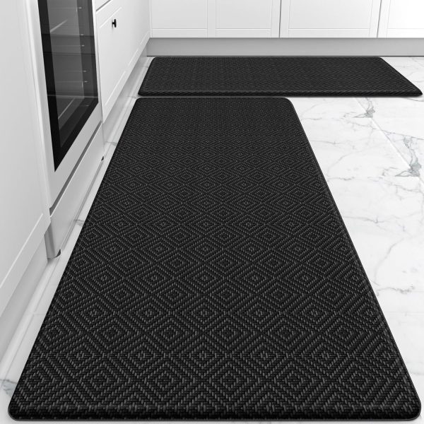 Mattitude Kitchen Mat 2PCS Kitchen Rugs Cushioned Anti-Fatigue Rug Waterproof St