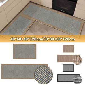 2PCS Kitchen Mat Cushioned Comfort Anti-Fatigue Floor Mat Waterproof Non-Slip