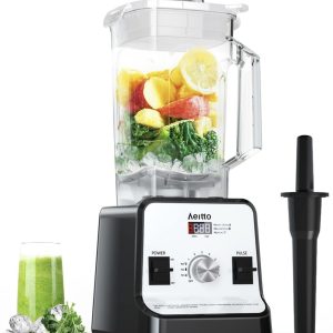 Aeitto Blender For Kitchen 1500 Watt Motor Large Capacity Silver