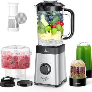 Blenders Food Processor Combo for Kitchen 5 in 1 Blender Shakes and Smoothies